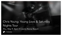 Chris Young Floor tix X 2 $200 for the pair