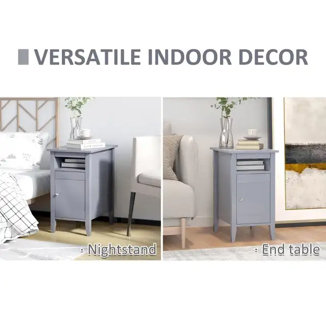 Wooden 3-Tier Modern Nightstand with Pullout Shelf in Bookcases & Shelving Units in Markham / York Region - Image 6