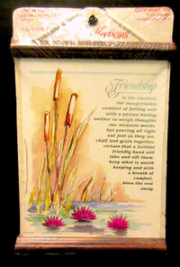 Relections FRIENDSHIP Plaque/Wall Hanging by Pat Fischer SEALED