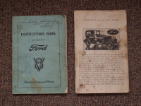 1932 Ford V8 --and-- 1928 Model A car books
