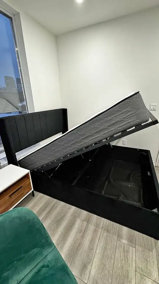 Black Hydraolic lift bed in Beds & Mattresses in Peterborough - Image 3