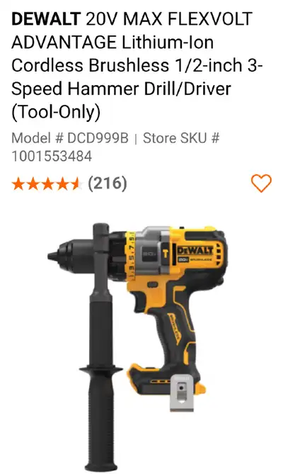 DeWalt hammer drill , View more