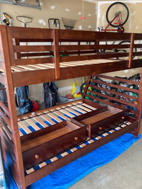 Bunkbed - double and twin frame