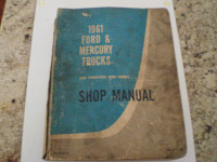 1961 Ford and Mercury Truck Shop Manual