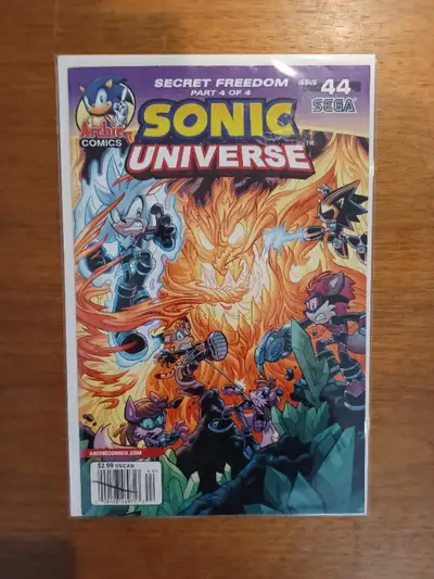 Sonic Universe Comic Issue 44 (Newstand) In good condition. Has some spine creases. There is a marke...