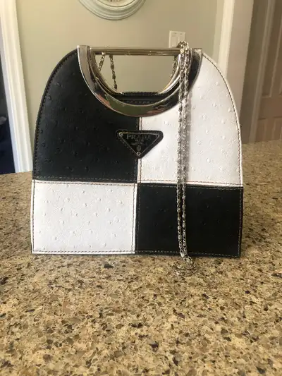 Prada bag black and white, View more