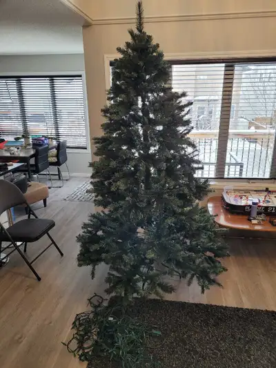 Christmas tree pre-lit, with remote and stand , View more