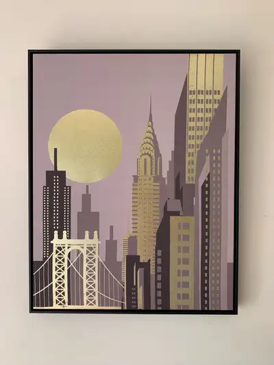 New York City FRAMED WALL ART Canvas / Print / Painting USED ★, View more