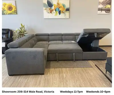 HUGE SLEEPER SOFA WITH STORAGE  SALE SALE ✨, View more
