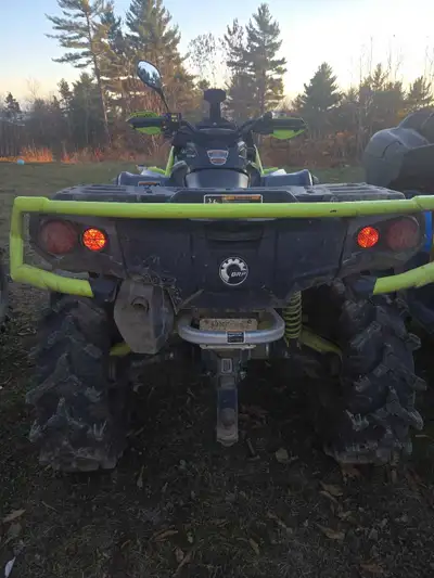 All stock, lady driven quad. Barely used Comes with Click an go plow, hand warmers. Trade for a Sled...