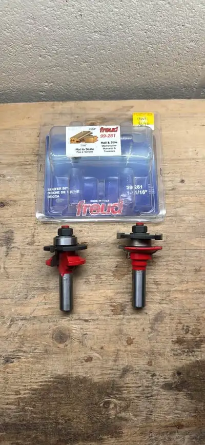 2pc Freud Cabinet Door Router Bit Set 99-261, View more