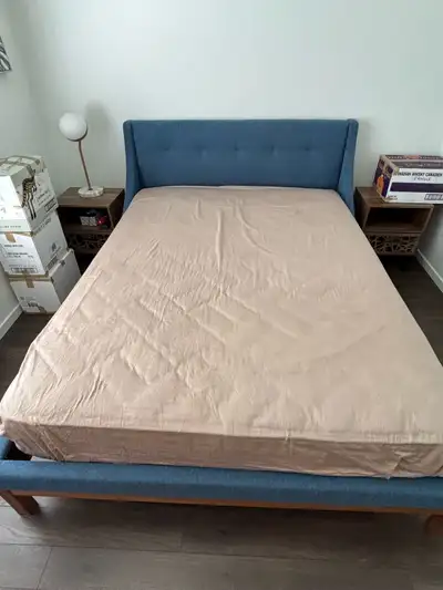 Queen Bed frame with Mattress, View more