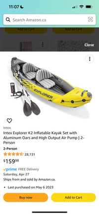 2 Seater Inflatable Kayak 