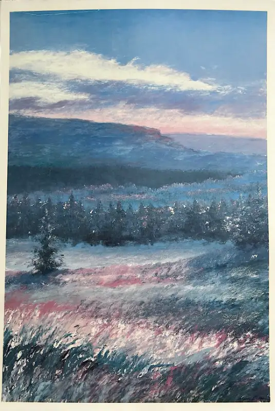 SUSAN E. HALL UNIQUE MONOTYPE ART PRINT - 1989 NY GRAPHICS - $55 in Other in Winnipeg - Image 3
