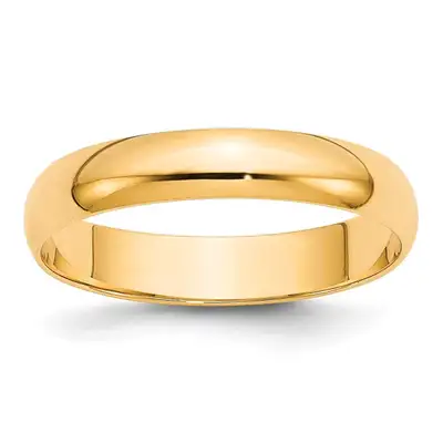 Men's 5mm Comfort Fit Wedding Band In 14k Yellow Gold, View more