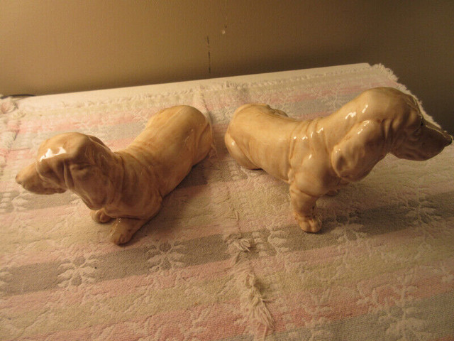 Lot vingtage 2 Dogs Figurine Ceramic made in Japan in Arts & Collectibles in Timmins - Image 2