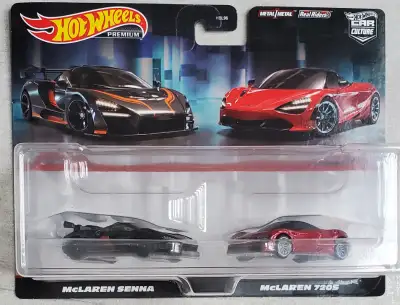 Hot Wheels CAR CULTURE MCLAREN SENNA MCLAREN 720S 2-PACK Condition: New: A brand-new, unused, unopen...