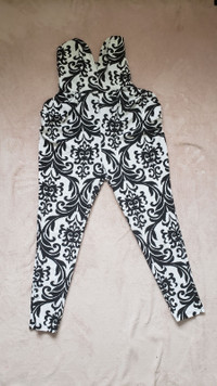 Black & White Sleeveless Jumpsuit