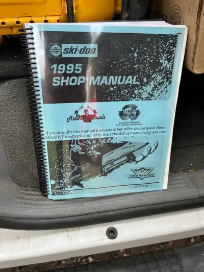 Reprint of 1995 Skidoo Shop Manual - $30 Manual is like new and professionally copied and bound at S...