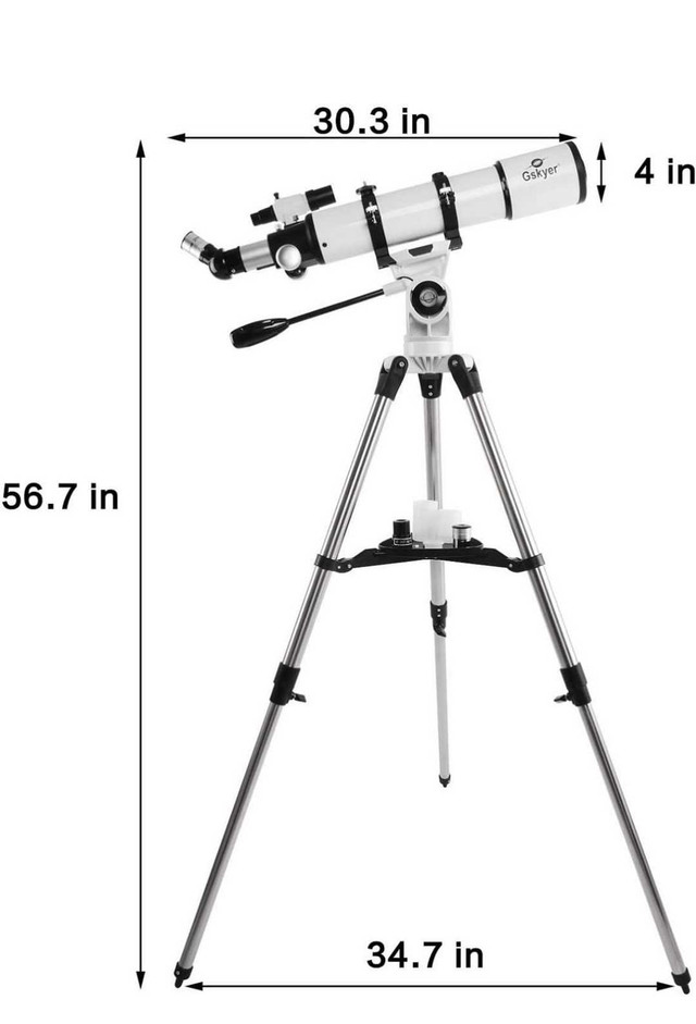 Télescope réfracteur astronomique AZ 600 x 90 mm pour adultes  dans Loisirs et artisanat  à Longueuil/Rive Sud - Image 3