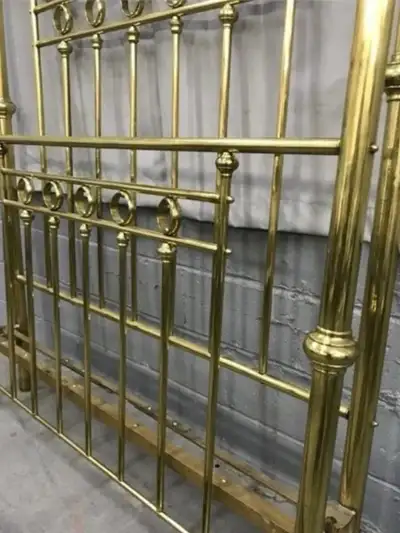 double canopy brass bed , View more