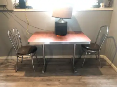 A&W table with 4 chairs , View more