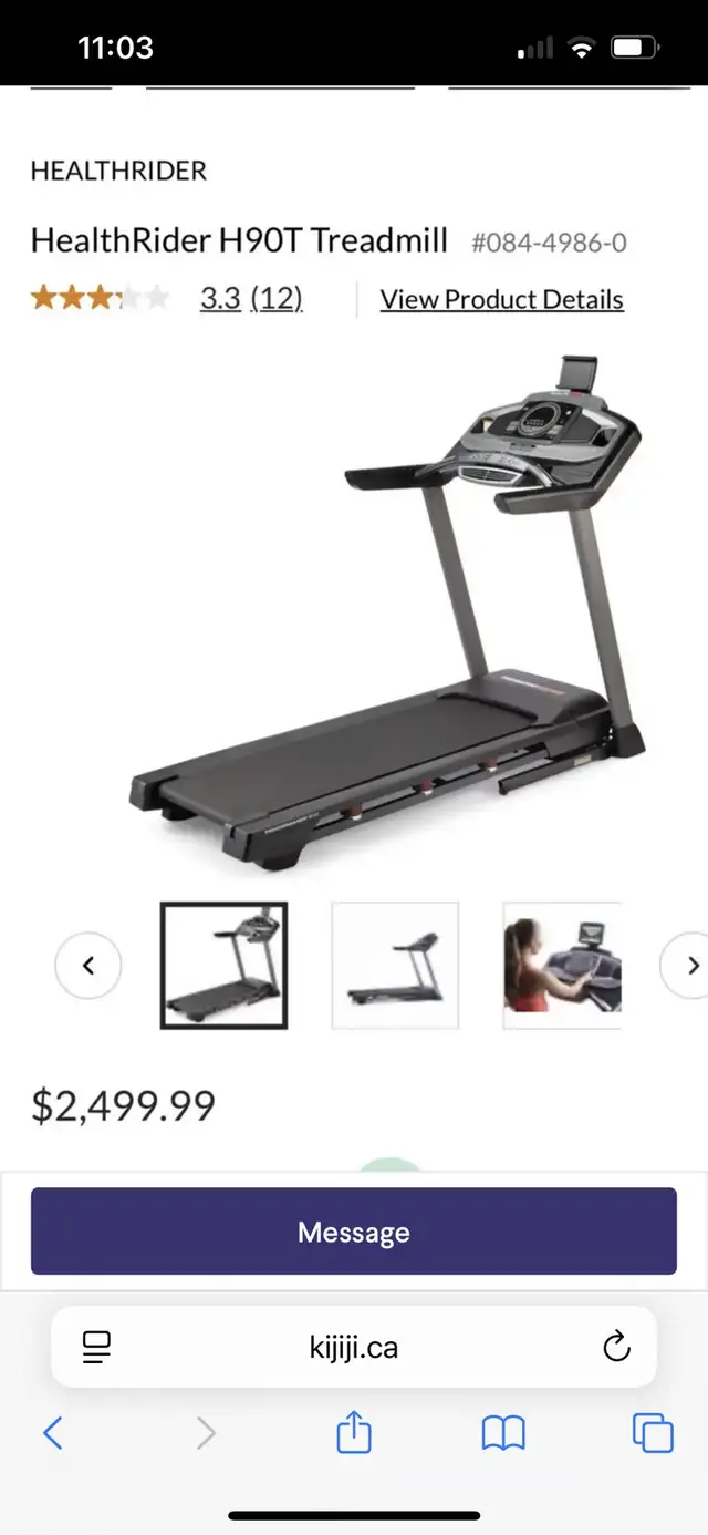 treadmill health rider h90t in Exercise Equipment in Gatineau - Image 5