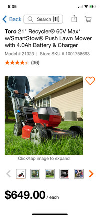 Dewalt toro push lawnmower 