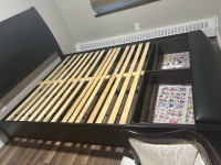 Cinema Style Queen Sized Bed with two built-in small drawers
