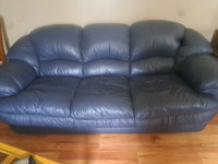 Genuine leather couch and love seat