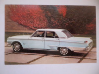 * 1962 Mercury Meteor, Rare Oversized Advertising Postcard Promo
