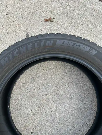 Winter Tires. Michelin X-Ice Snow. 235/50R21. 101H. DOT is 2625. Used one season on a Lexus RX.