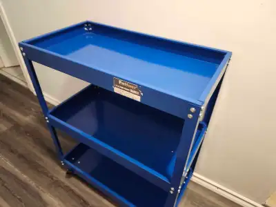 FitForHoist Blue Metal Tool Trolley 660LB Capacity, View more