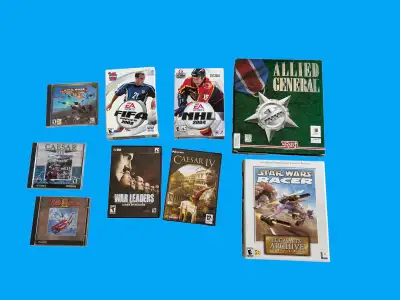 Vintage PC Games: Cesar, Clash of Nations, Star Wars, Red Baron, View more