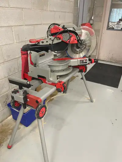 Milwaukee 12” saw and stand, View more