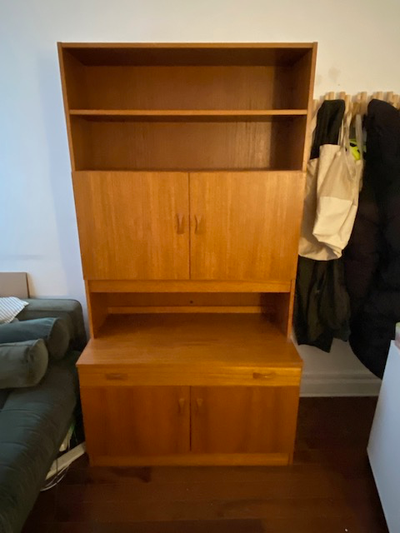 Teak MCM wall unit/cabinet, View more