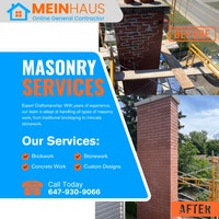 MEINHAUS Brick & Masonry Experts – Chimney Repair & More City of Toronto Toronto (GTA) Preview
