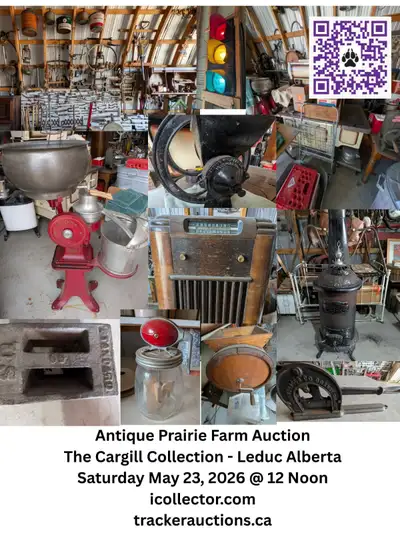 Antique Prairie Collectibles Auction Saturday May 23 NOON, View more