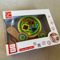 Hape Walk-A-Long Snail Toddler Wooden Pull Toy NEW