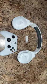 Xbox controller and headset