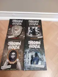 4  SHADOW HOUSE hardcover books by Dan Poblocki