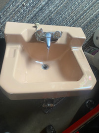 American Standard 1950's Peach Sink