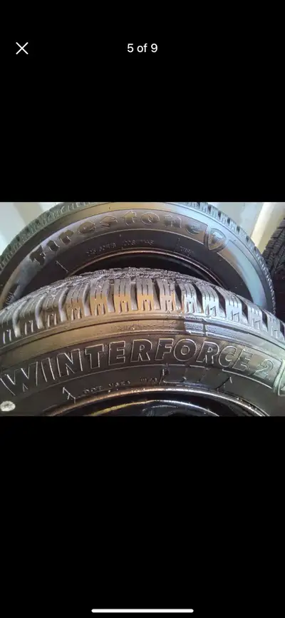 Set of 4 FIRESTONE winter tires with rims (225 60 18) pattern (5×120) HONDA ODYSSEY
