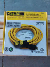 Generator Cable AWG 10 30A 25ft