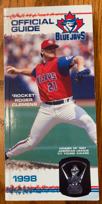 1998 Toronto Blue Jays Official Guide with CY Winner Clemens