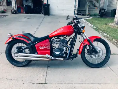 For Sale: 2014 Johnny Pag Malibu 350 cc Cruiser with only 169 original kms. Bike has been stored awa...
