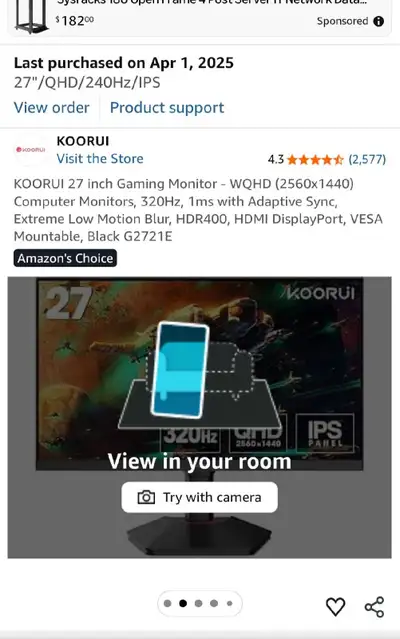 1440p Gaming Monitor , View more