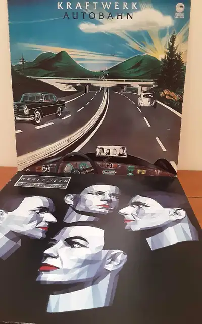 KRAFTWERK -AUTOBAHN - 1972 US -ELECTRIC CAFE -1986 CANADIAN LP'S, View more