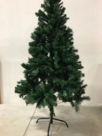 Artificial Christmas tree with metal feet (green, 6 ft)