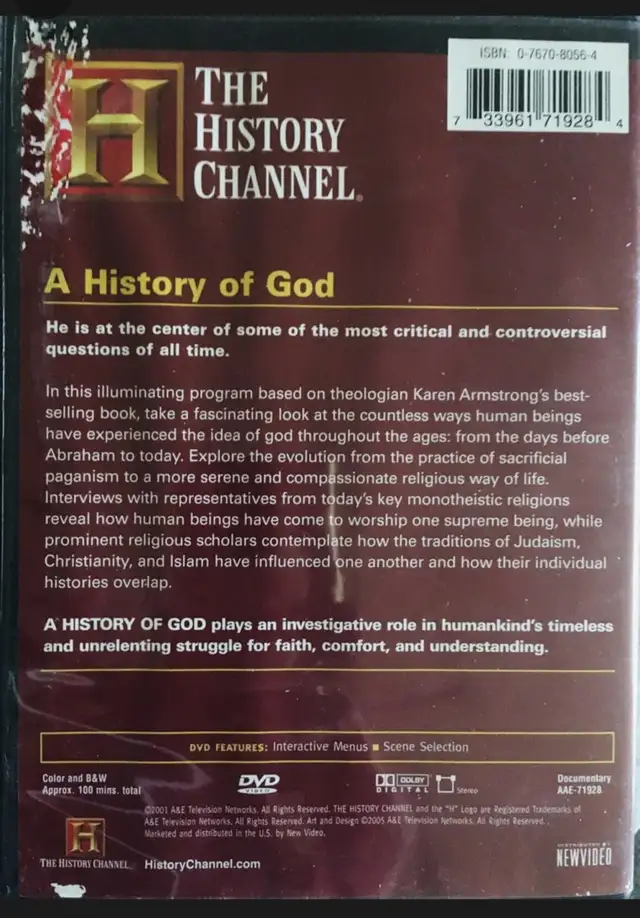 A History of God (History Channel)
 in CDs, DVDs & Blu-ray in Brantford - Image 3